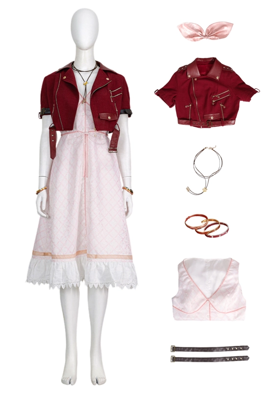 Aerith Gainsborough Costume Cosplay Suit Final Fantasy VII Rebirth Deluxe Version Unibuyplus