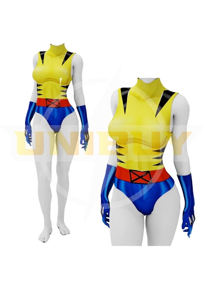 X-Men 97 Wolverine Female Costume Cosplay Suit Summer Ver. For Kids Adult Unibuyplus