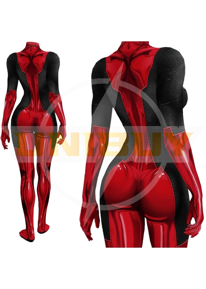 Deadpool Female Costume Cosplay Suit Bodysuit For Kids Adult Unibuyplus