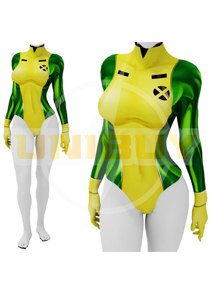 X-Men 97 Rogue Costume Cosplay Suit Anna Marie Summer Ver. For Kids Adult Unibuyplus