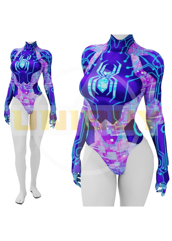 Spider-Man Across the Spider-Verse Female Costume Cosplay Suit Summer Ver. For Kids Adult Unibuyplus