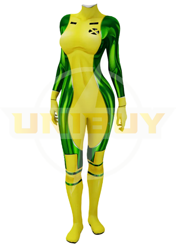 X-Men 97 Rogue Costume Cosplay Suit Anna Marie Bodysuit For Kids Adult Unibuyplus