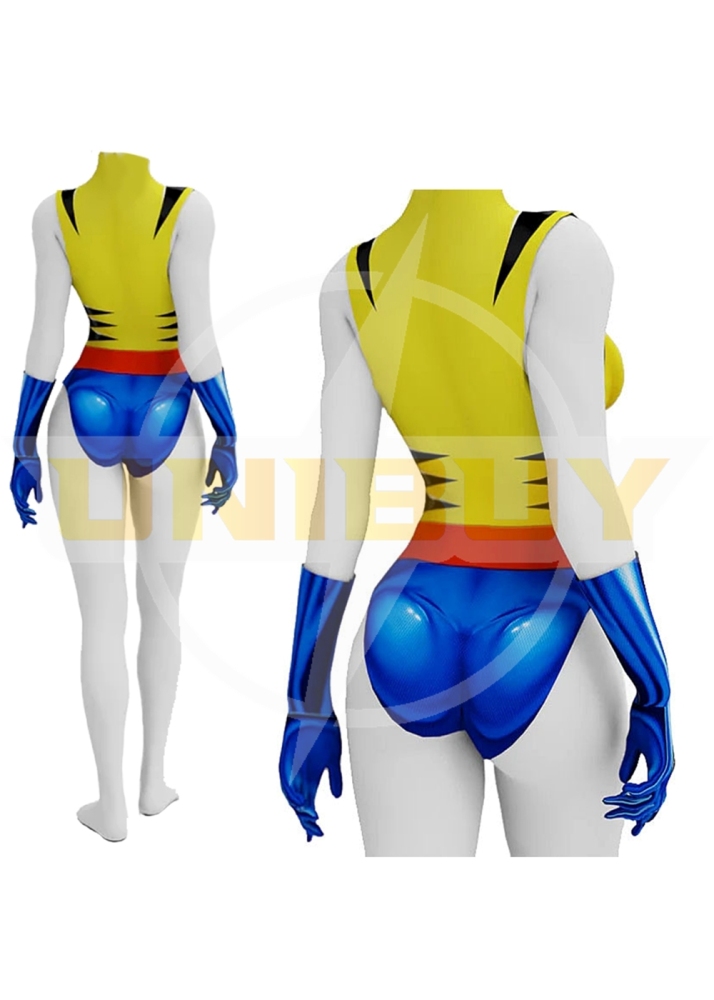 X-Men 97 Wolverine Female Costume Cosplay Suit Summer Ver. For Kids Adult Unibuyplus