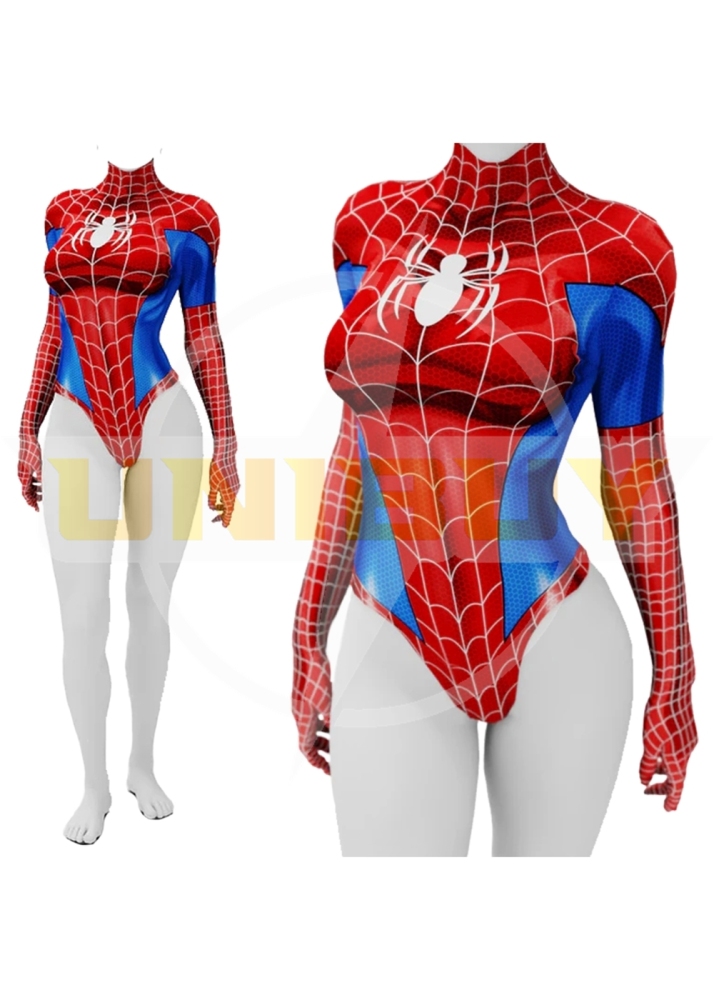 Spider-Man Female Costume Cosplay Suit Summer Ver. For Kids Adult Unibuyplus