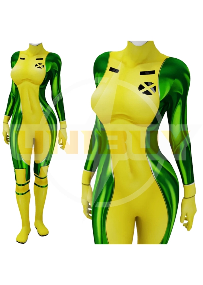 X-Men 97 Rogue Costume Cosplay Suit Anna Marie Bodysuit For Kids Adult Unibuyplus