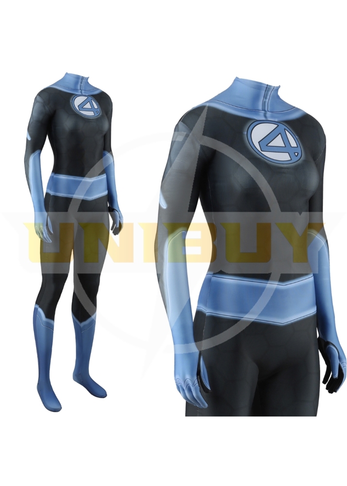 The Fantastic 4 Invisible Woman Costume Cosplay Suit For Kids Adult Unibuyplus