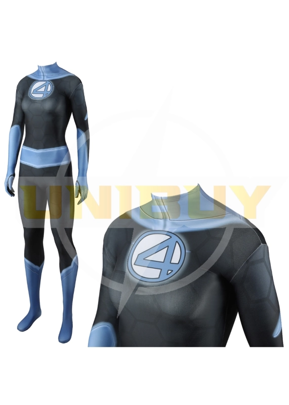 The Fantastic 4 Invisible Woman Costume Cosplay Suit For Kids Adult Unibuyplus