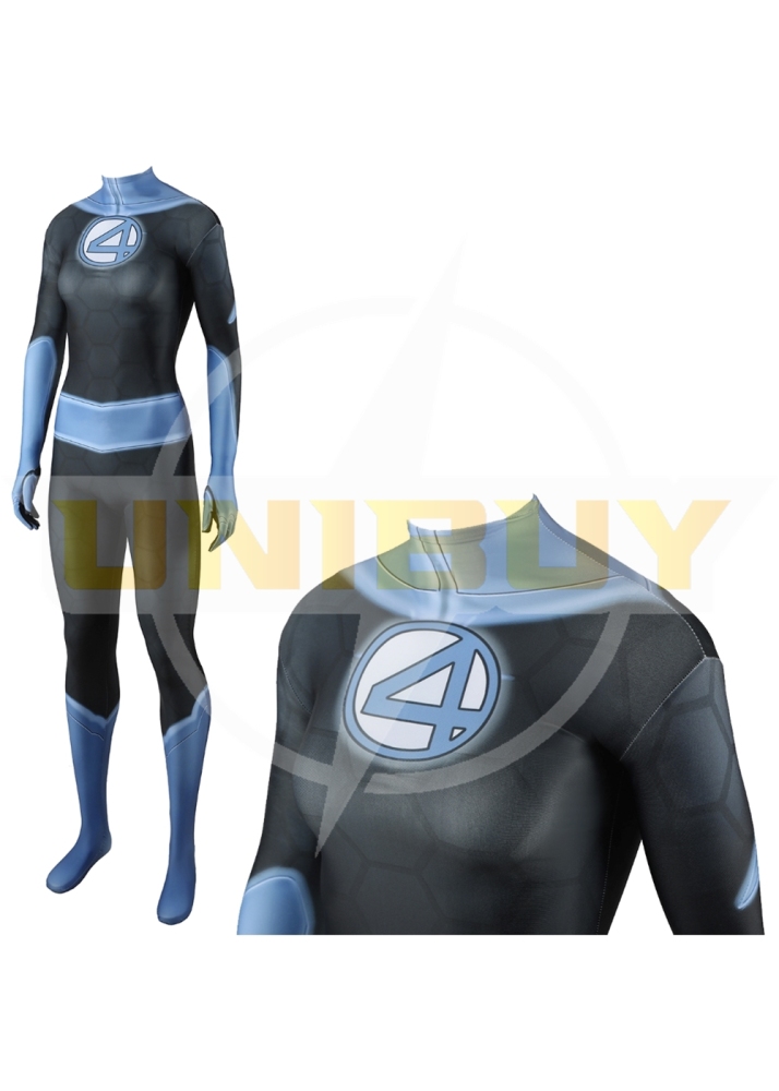 The Fantastic 4 Invisible Woman Costume Cosplay Suit For Kids Adult Unibuyplus