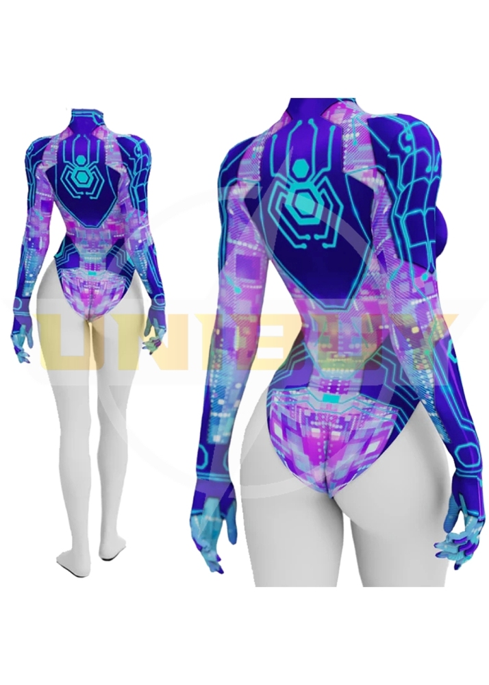 Spider-Man Across the Spider-Verse Female Costume Cosplay Suit Summer Ver. For Kids Adult Unibuyplus