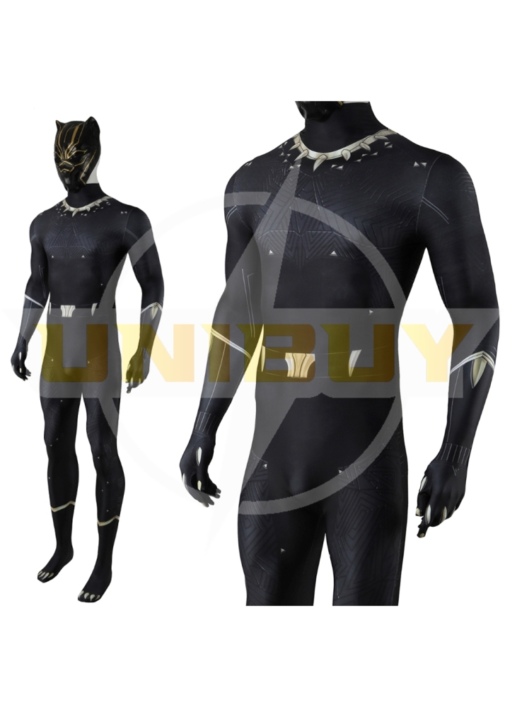 Black Panther Costume Cosplay Suit Bodysuit Marvel 1943 Rise of Hydra For Men Kids Unibuyplus