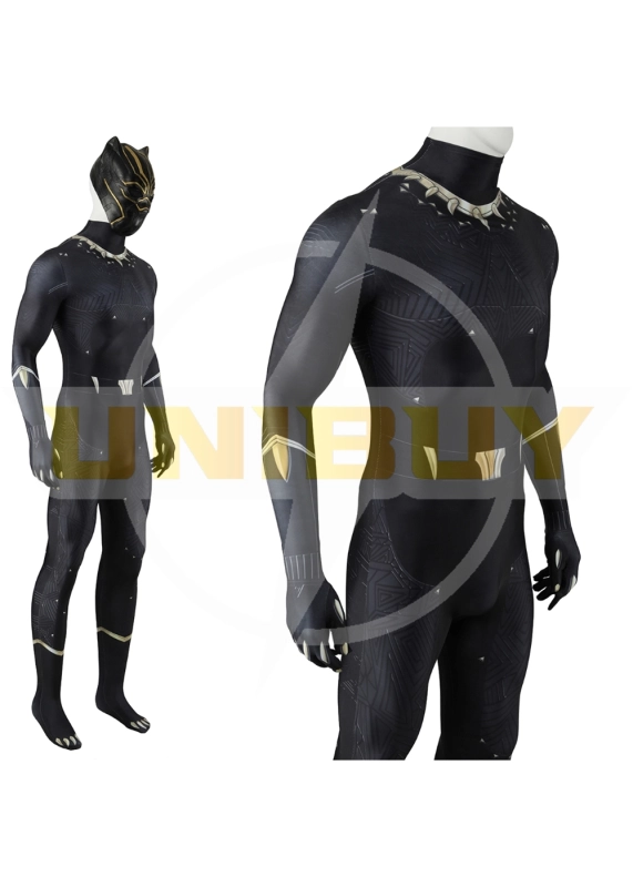 Black Panther Costume Cosplay Suit Bodysuit Marvel 1943 Rise of Hydra For Men Kids Unibuyplus