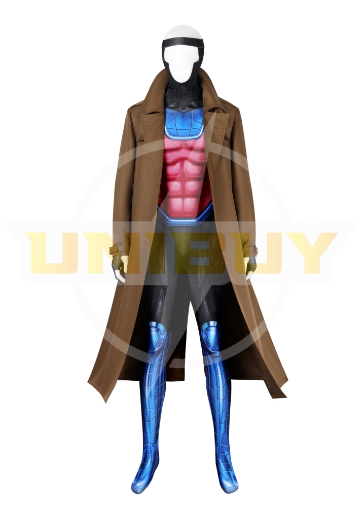 X-Men 97 Gambit Costume Cosplay Suit with Coat Remy Etienne LeBeau Unibuyplus