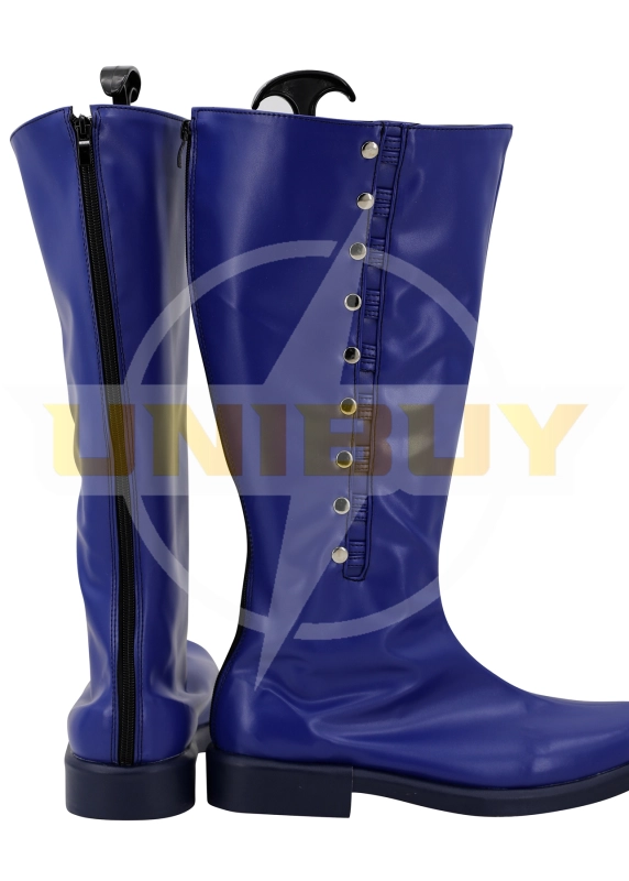 Ms. Marvel Kamala Khan Shoes Cosplay Women Boots Blue Unibuyplus