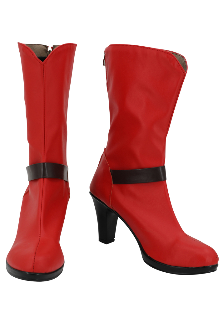 One Piece Nami Cosplay Shoes Women Boots Red Unibuyplus
