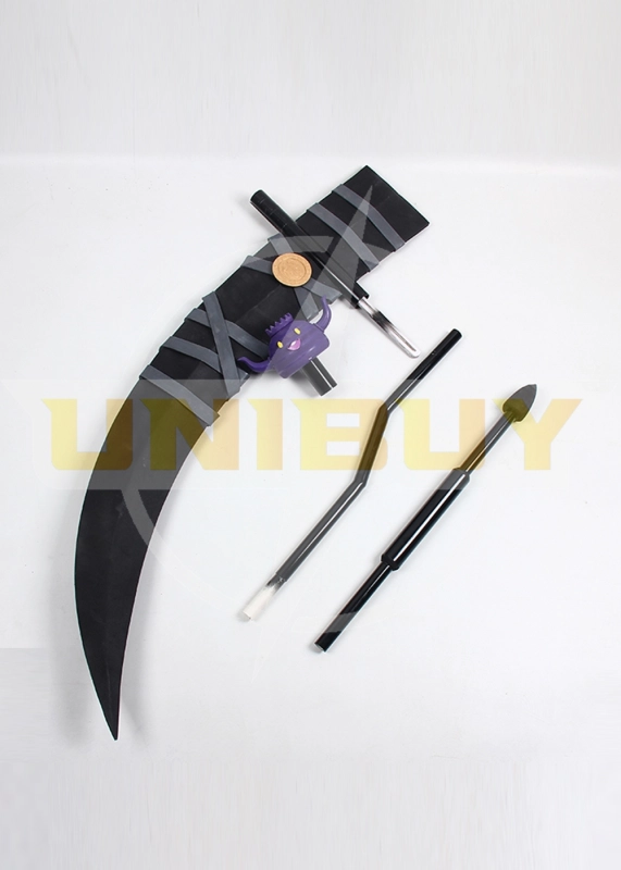 Master Detective Archives Rain Code Shinigami Sickle Prop Cosplay Unibuyplus