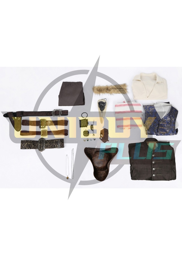 Jack Sparrow Costume Cosplay Suit Pirates of the Caribbean Coat Unibuyplus