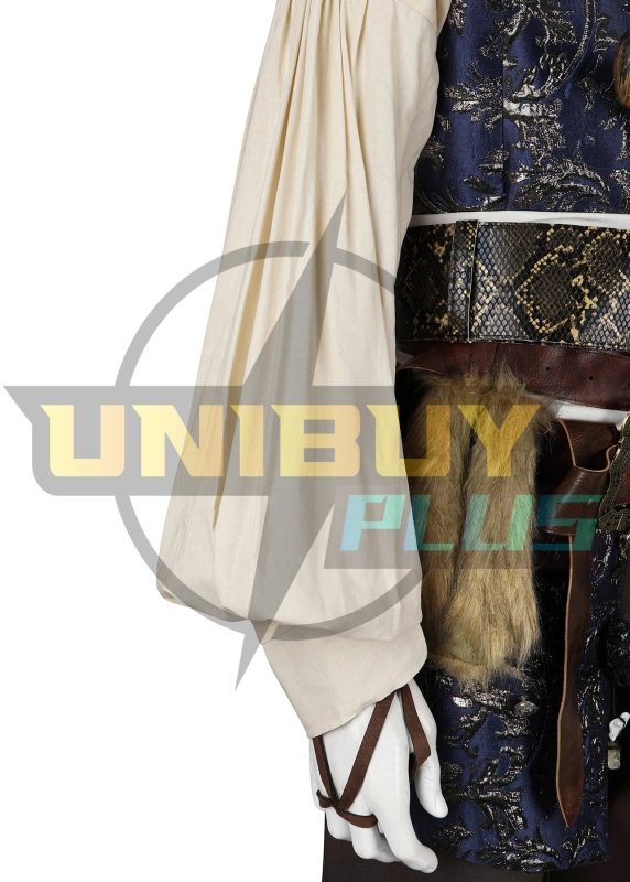 Jack Sparrow Costume Cosplay Suit Pirates of the Caribbean Coat Unibuyplus