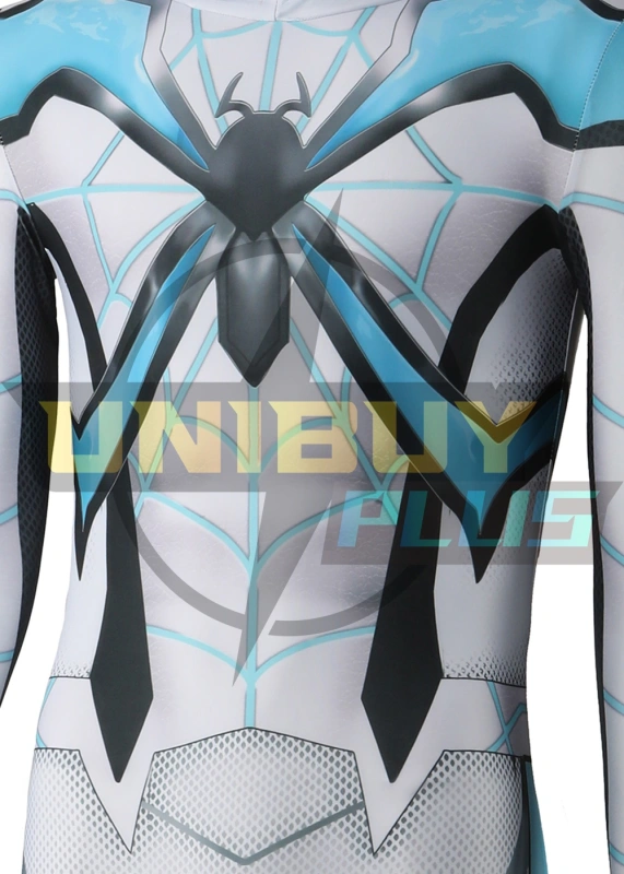 Marvel's Spider-man 2 Miles Morales Bodysuit Costume Cosplay Blue For Adult Kids Unibuyplus