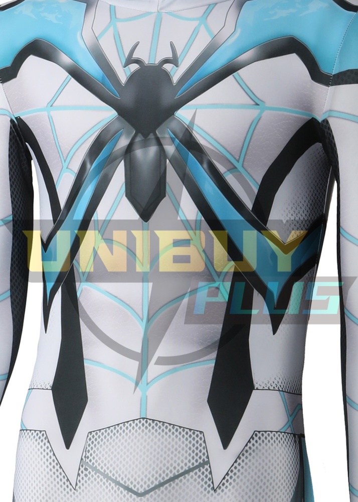Marvel's Spider-man 2 Miles Morales Bodysuit Costume Cosplay Blue For Adult Kids Unibuyplus