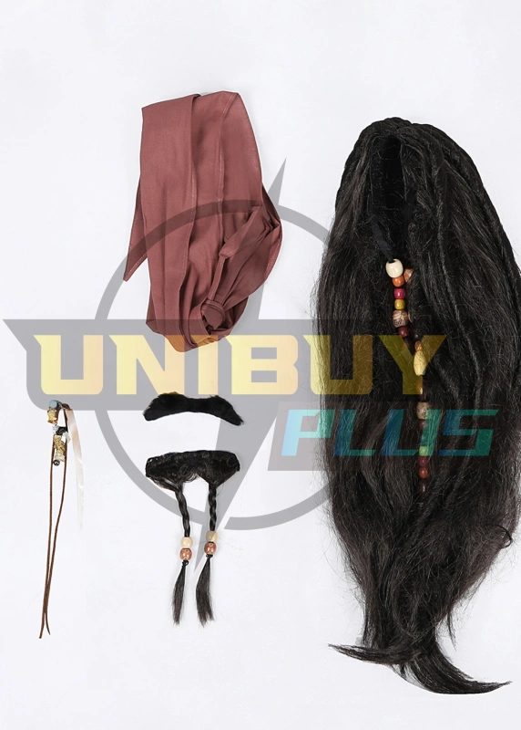 Jack Sparrow Costume Cosplay Suit Pirates of the Caribbean Coat Unibuyplus