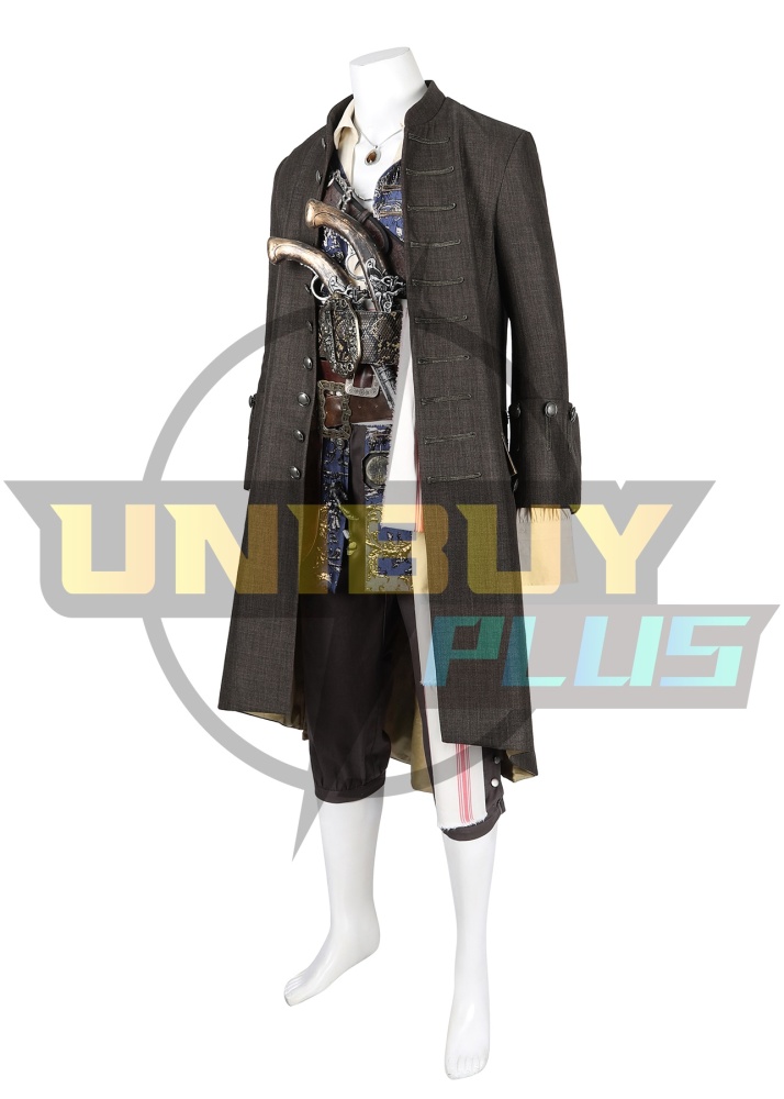 Jack Sparrow Costume Cosplay Suit Pirates of the Caribbean Coat Unibuyplus