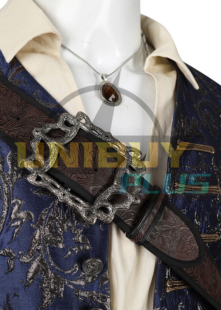 Jack Sparrow Costume Cosplay Suit Pirates of the Caribbean Coat Unibuyplus