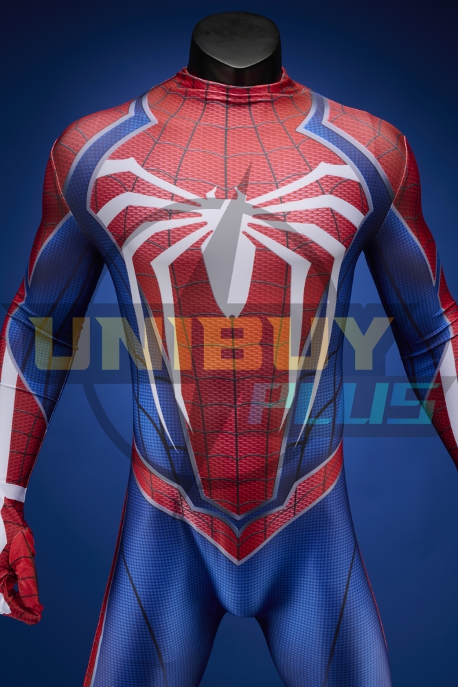 Spider Man PS4 Costume Cosplay Suit Bodysuit Peter Parker For Men Kids Unibuyplus