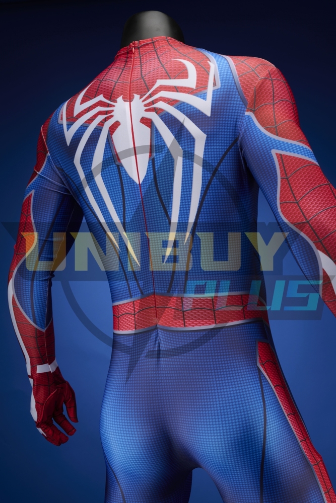 Spider Man PS4 Costume Cosplay Suit Bodysuit Peter Parker For Men Kids Unibuyplus