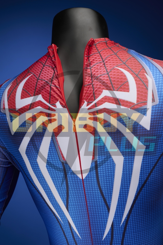 Spider Man PS4 Costume Cosplay Suit Bodysuit Peter Parker For Men Kids Unibuyplus
