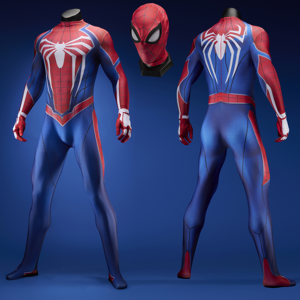 Spider Man Advanced Suit Costume Cosplay Bodysuit Peter Parker For Men Kids Unibuyplus