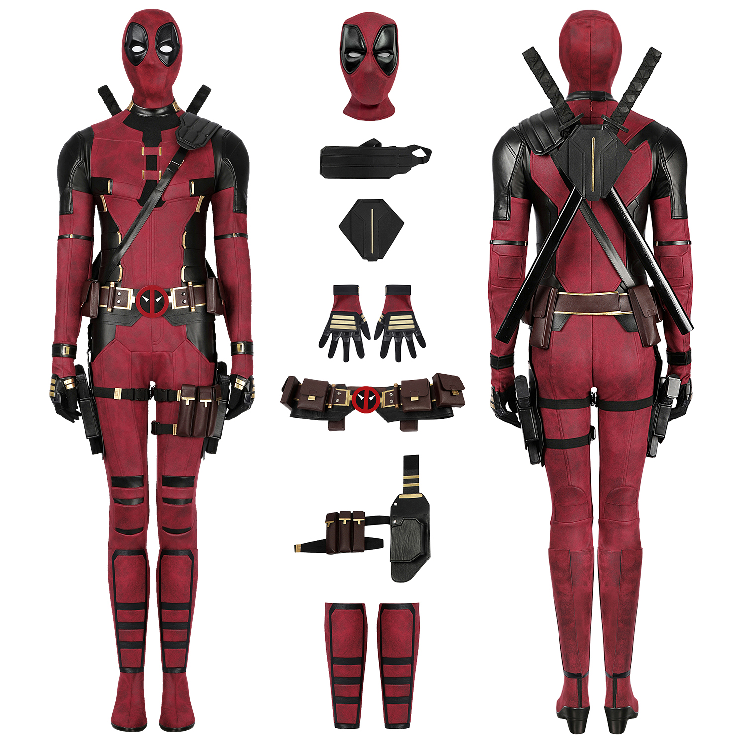 Female Deadpool 3 Costume Cosplay Suit Unibuyplus