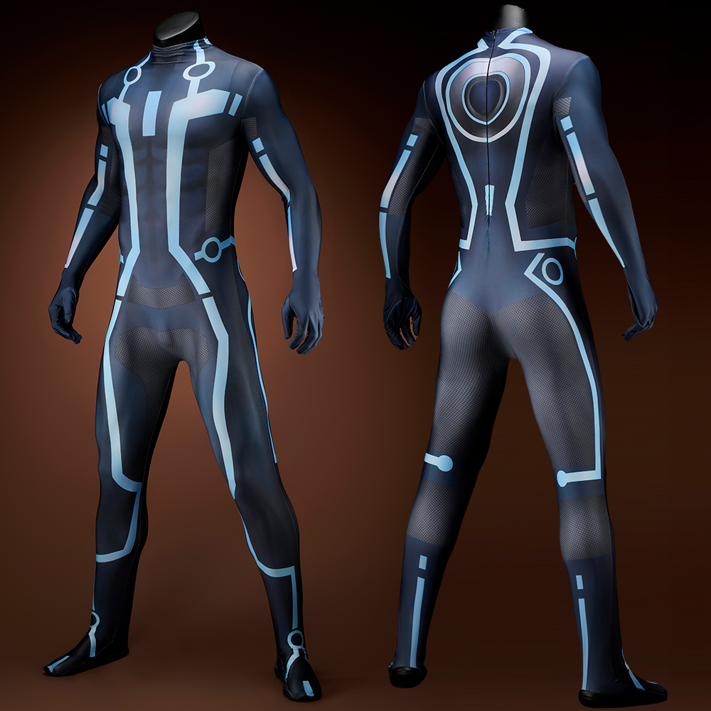 Tron:Legacy Sam Flynn Cosplay Costume Jumpsuit Bodysuit Unibuy