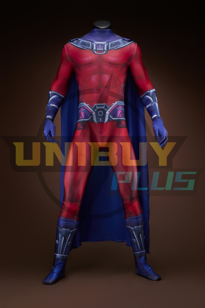 X-Men 97 Magneto Bodysuit Cosplay Costume Suit with Cloak For Kids Adult Unibuyplus