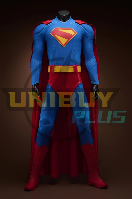 Superman Legacy Costume Cosplay Suit Clark Kent Cloak Unibuyplus