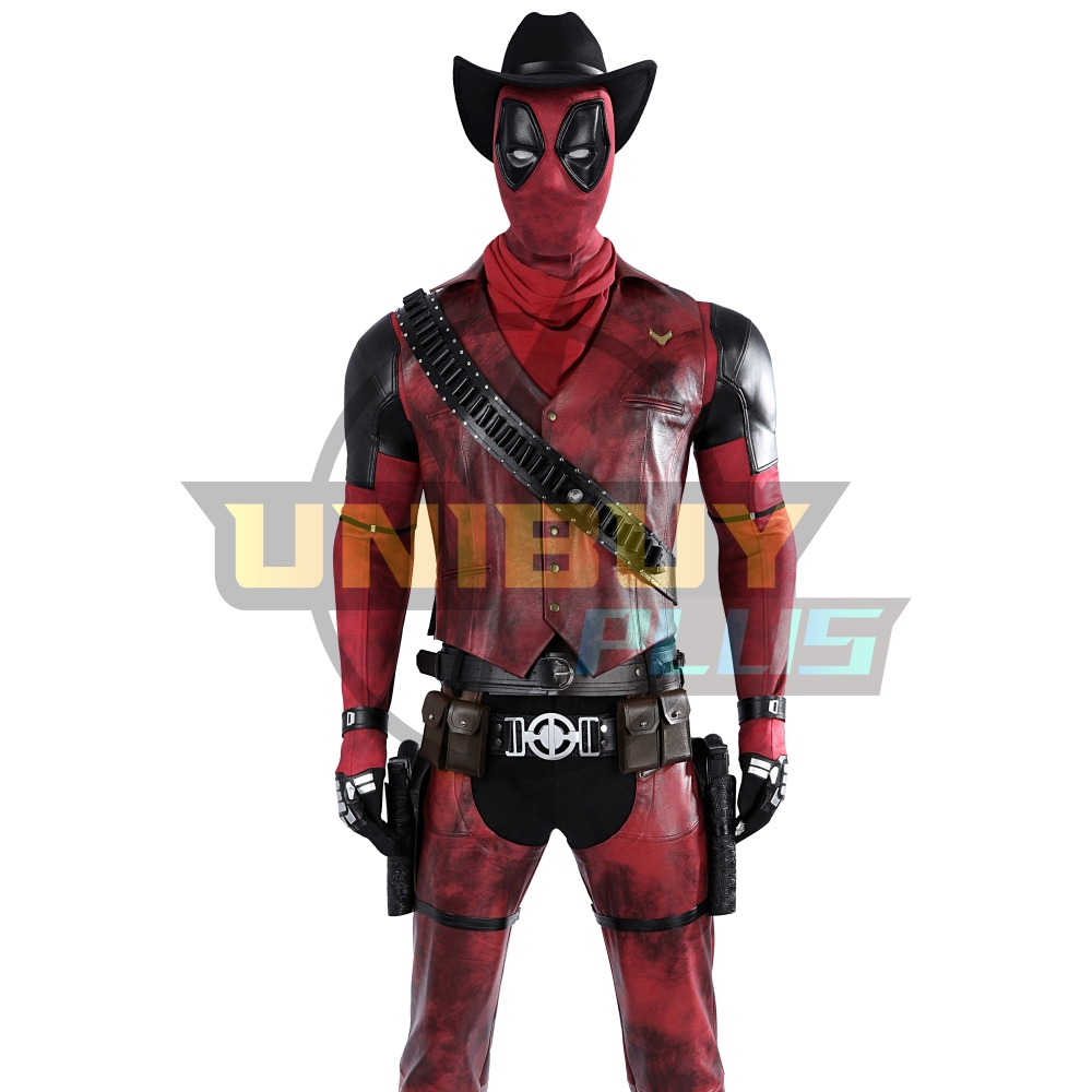 Deadpool 3 Cosplay Costume Suit Cowboypool Unibuyplus