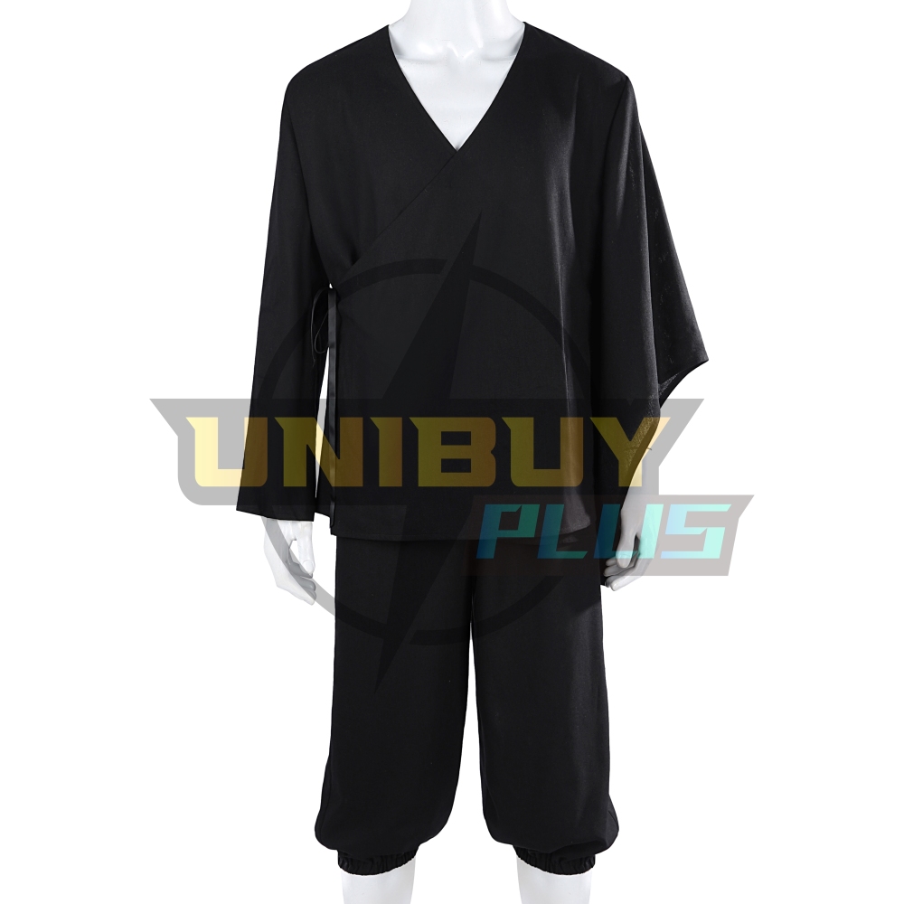 Black Myth Wukong Cosplay Costume Ebongold Silk Robe Suit Unibuyplus