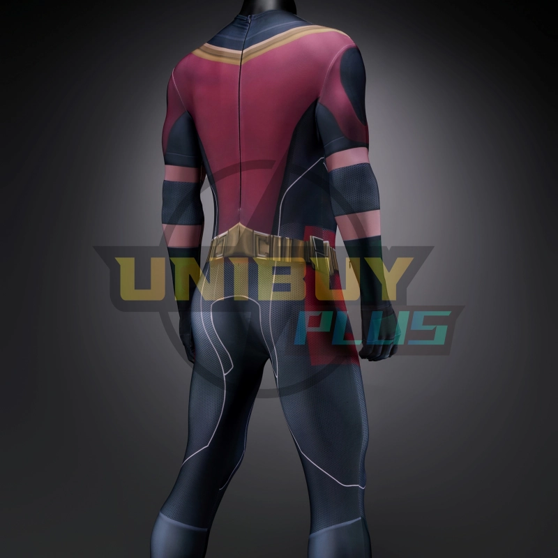 Titans Robin Bodysuit Costume Cosplay with Cloak For Kids Adult Unibuy