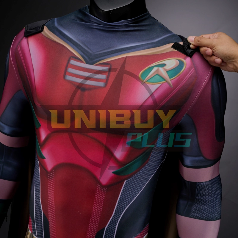 Titans Robin Bodysuit Costume Cosplay with Cloak For Kids Adult Unibuy