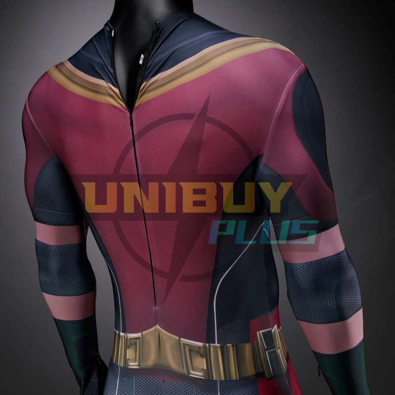 Titans Robin Bodysuit Costume Cosplay with Cloak For Kids Adult Unibuy