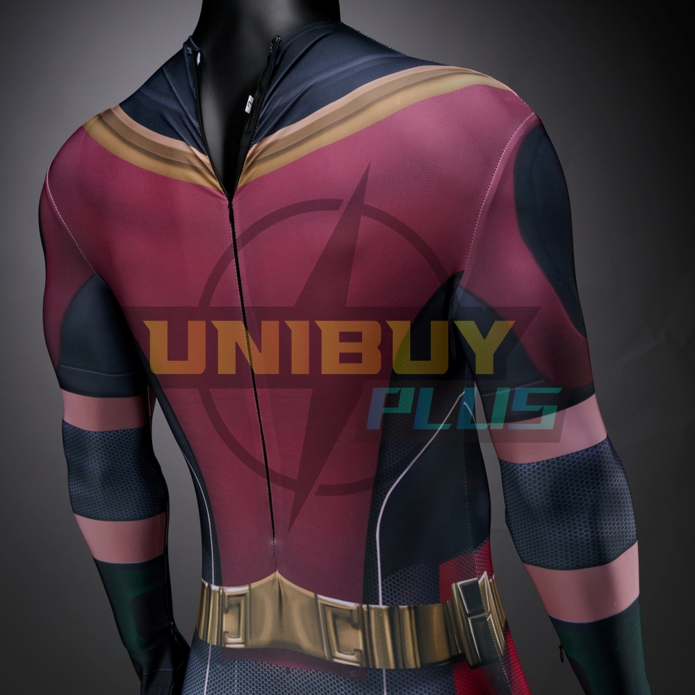 Titans Robin Bodysuit Costume Cosplay with Cloak For Kids Adult Unibuy