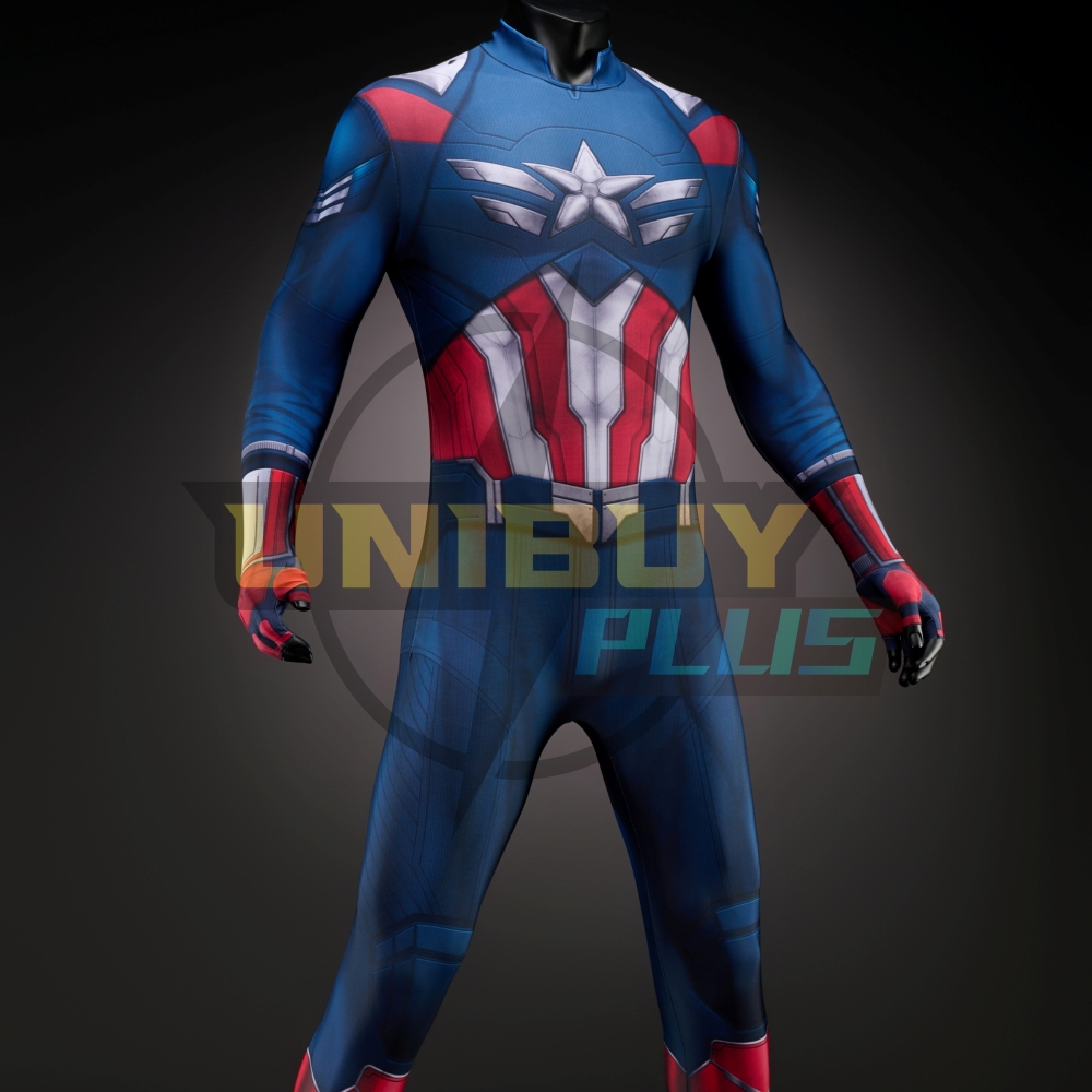 Captain America Bodysuit Costume Cosplay Suit Brave New World Sam Wilson Unibuyplus