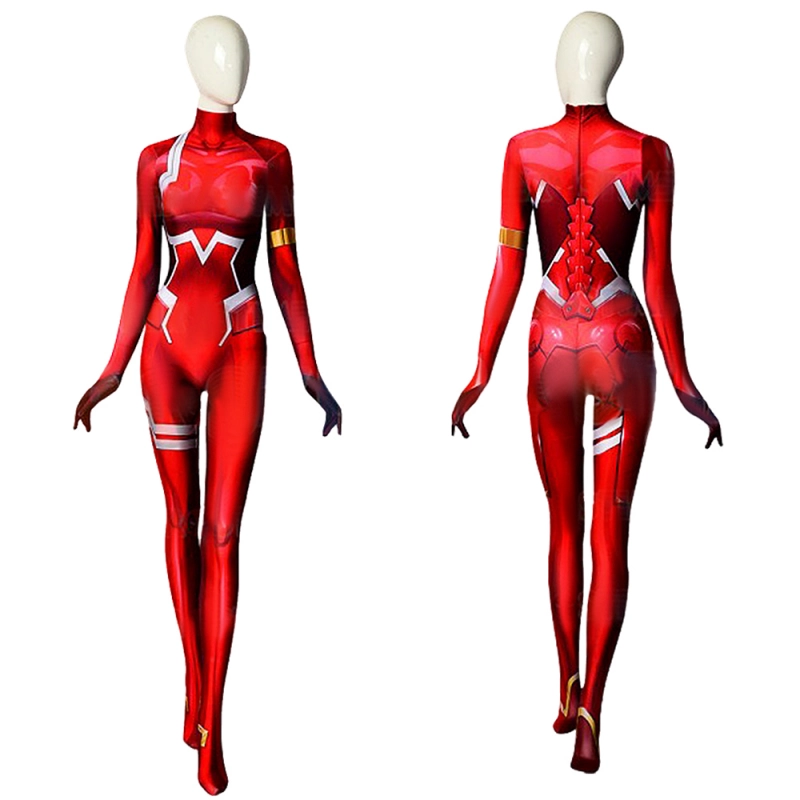 Darling in the Franxx Zero Two Costume Cosplay Suit Bodysuit For Kids Adult Unibuyplus