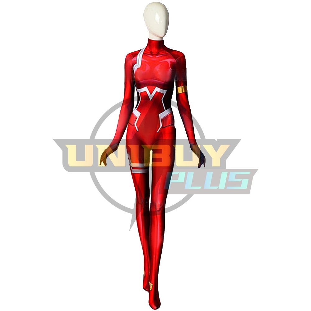 Darling in the Franxx Zero Two Costume Cosplay Suit Bodysuit For Kids Adult Unibuyplus