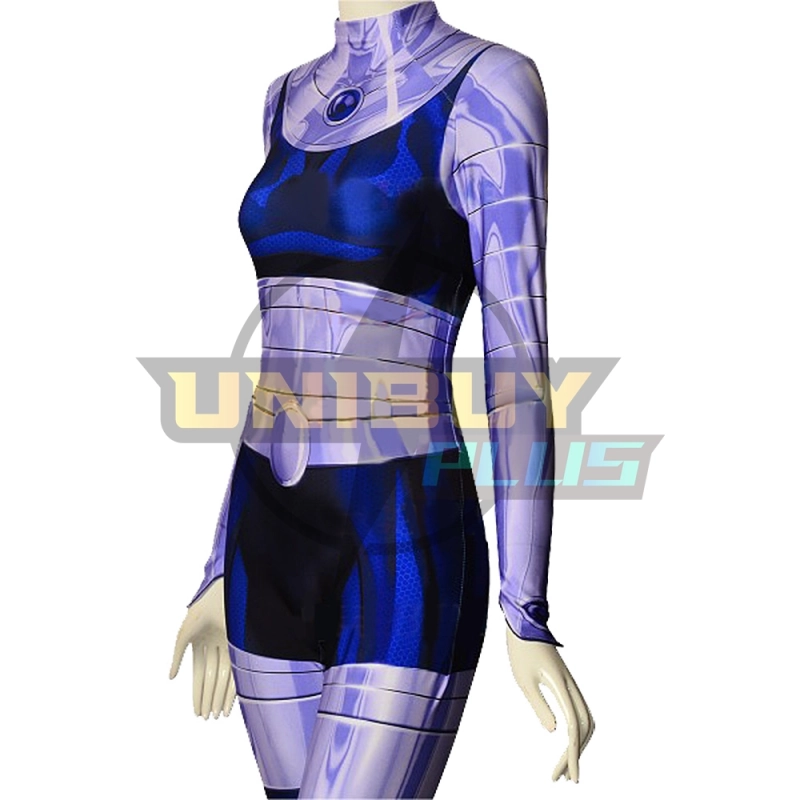 Teen Titans Blackfire Costume Cosplay Suit Bodysuit For Kids Adult Unibuyplus