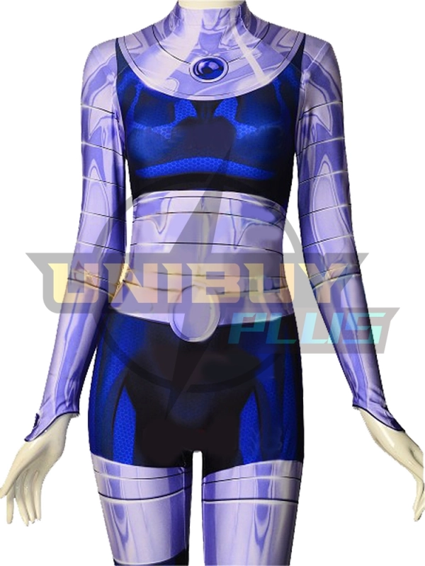 Teen Titans Blackfire Costume Cosplay Suit Bodysuit For Kids Adult Unibuyplus