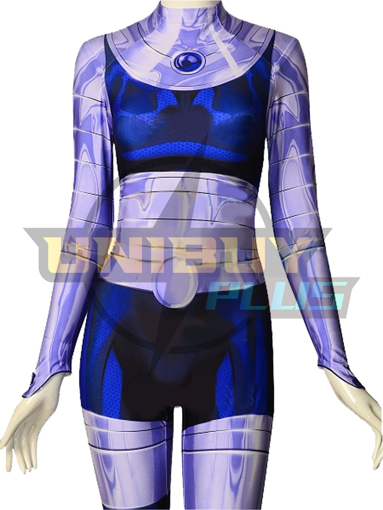 Teen Titans Blackfire Costume Cosplay Suit Bodysuit For Kids Adult Unibuyplus