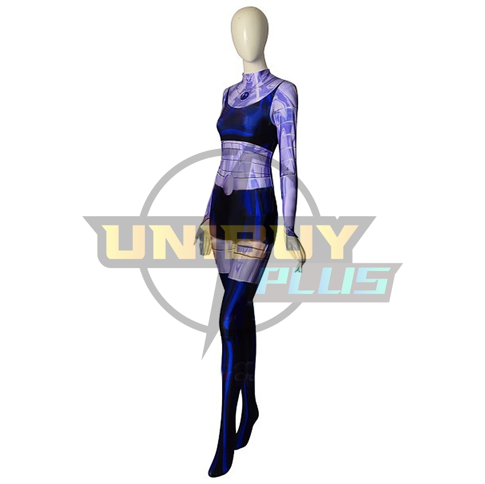 Teen Titans Blackfire Costume Cosplay Suit Bodysuit For Kids Adult Unibuyplus