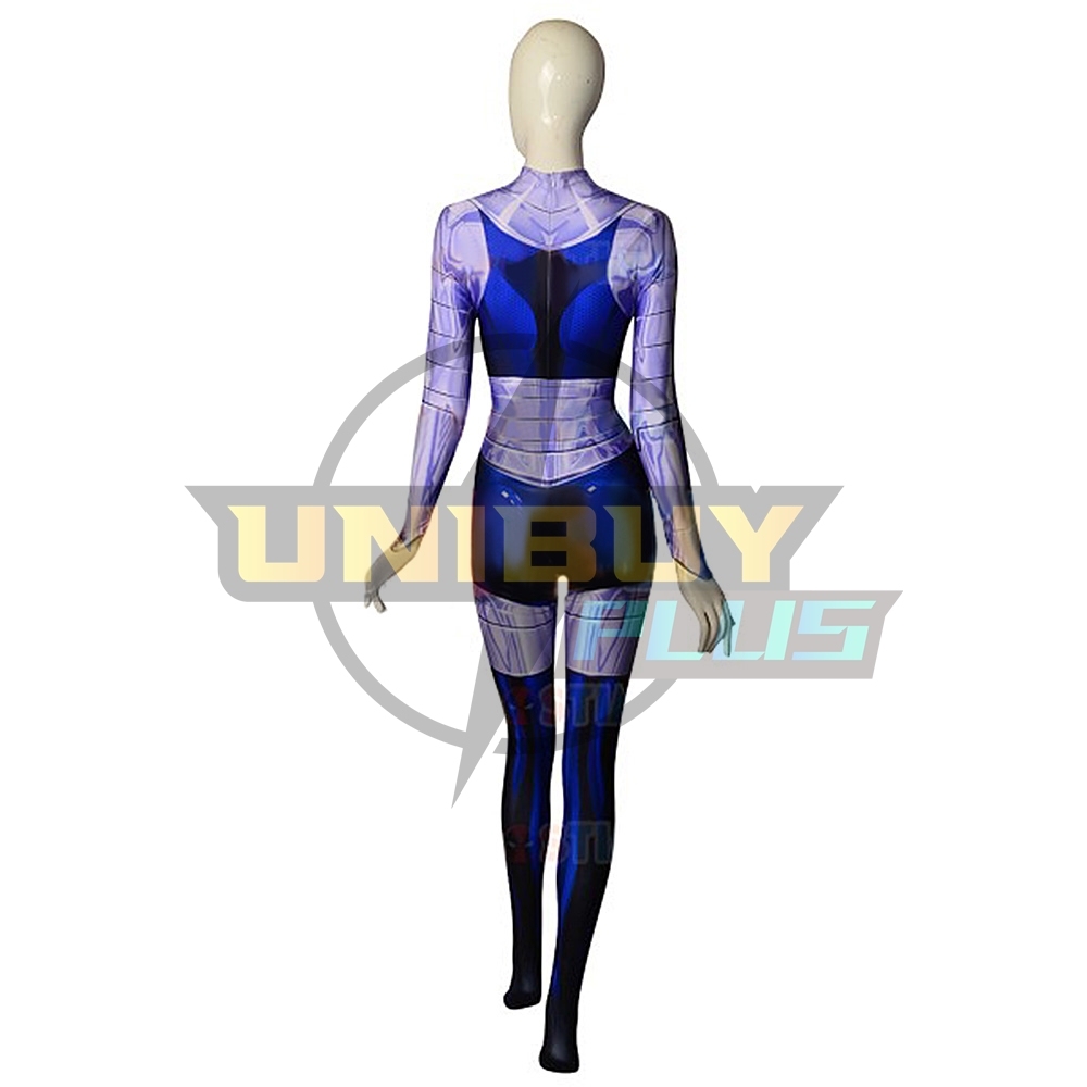 Teen Titans Blackfire Costume Cosplay Suit Bodysuit For Kids Adult Unibuyplus