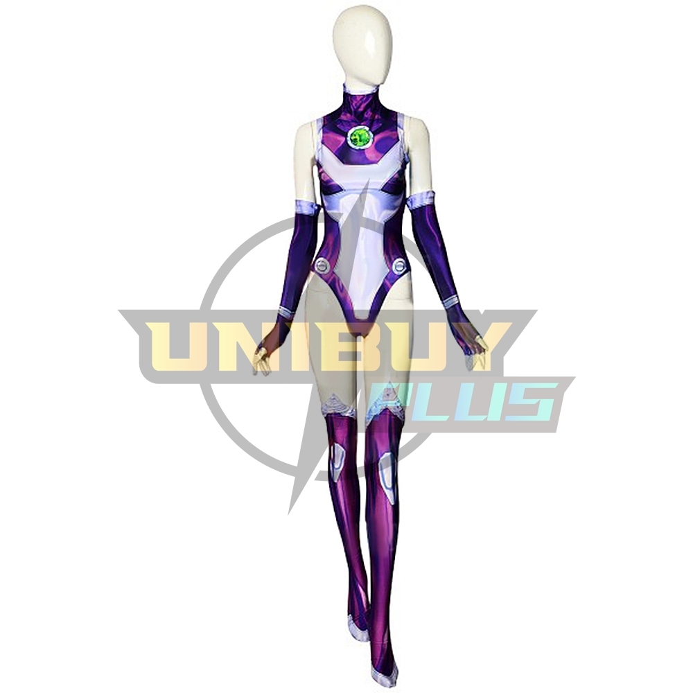 Teen Titans Blackfire Costume Cosplay Suit Swimsuit For Kids Adult Unibuyplus