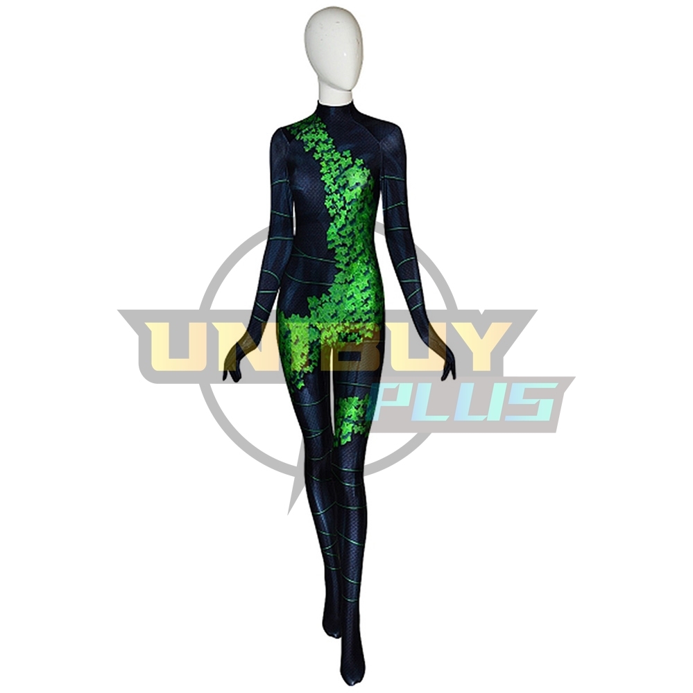Birds of Prey Poison Ivy Costume Cosplay Suit Bodysuit For Kids Adult Unibuyplus
